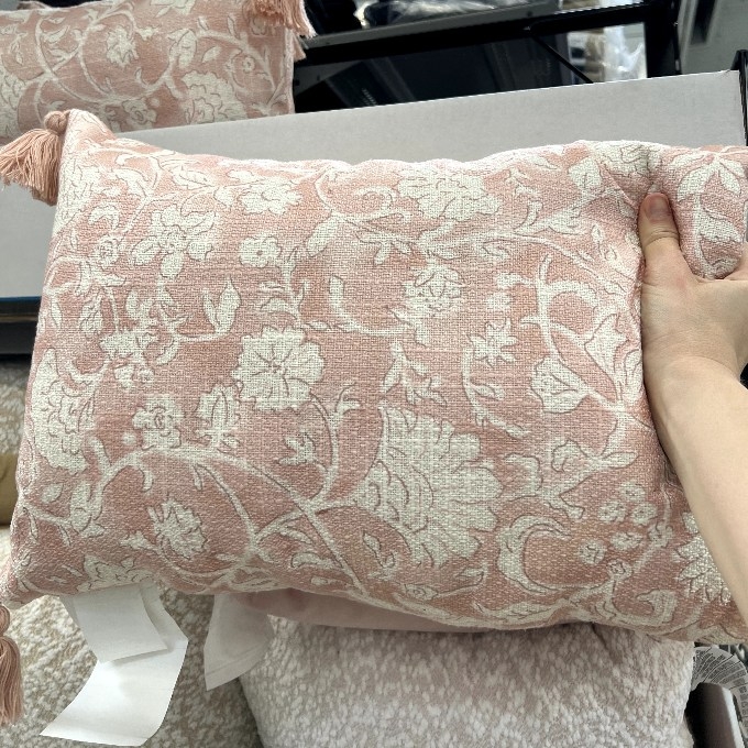 floral decorative pillow