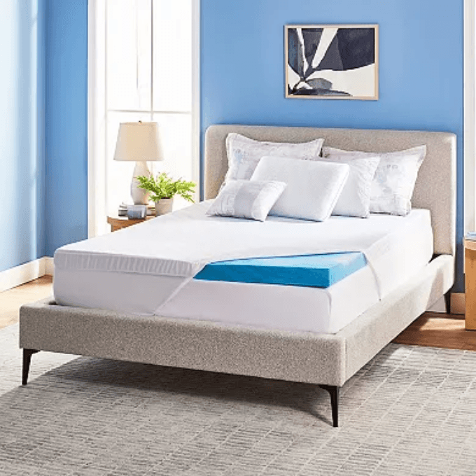 gel memory foam mattress topper
