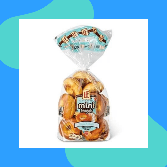 Mini Hawaiian bagels