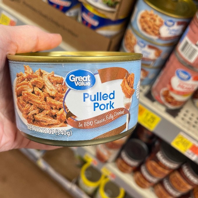 canned pulled pork