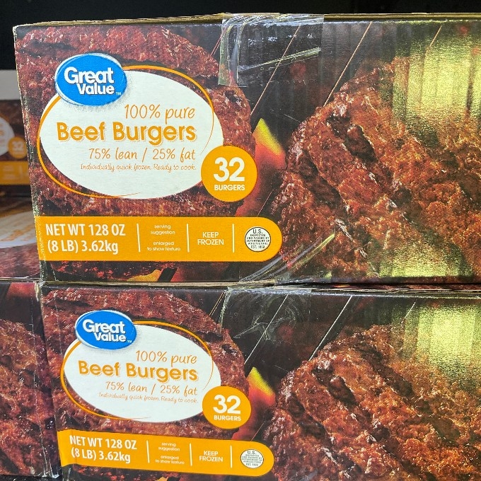 frozen beef burgers