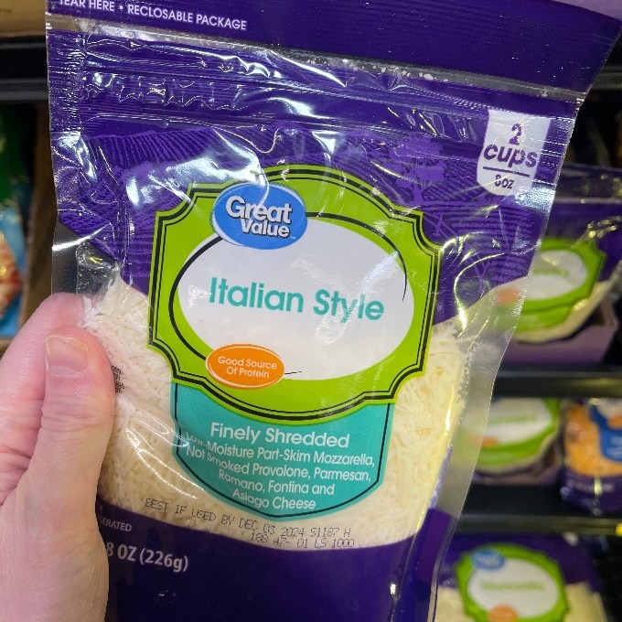 italian style finely shredded cheese