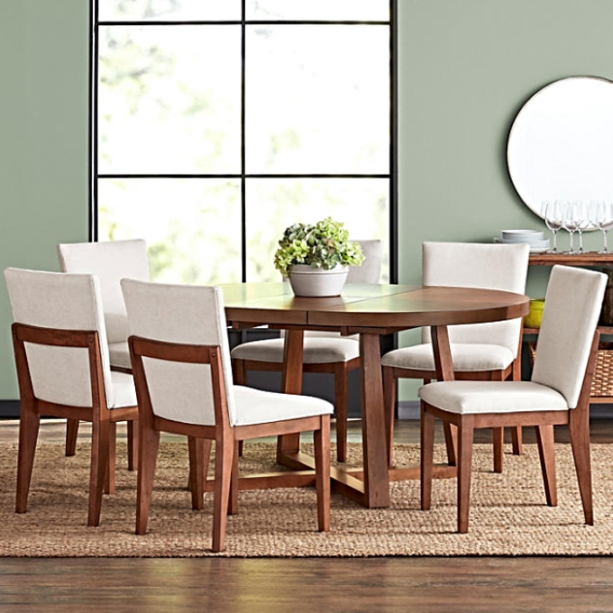 7-piece expandable dining set