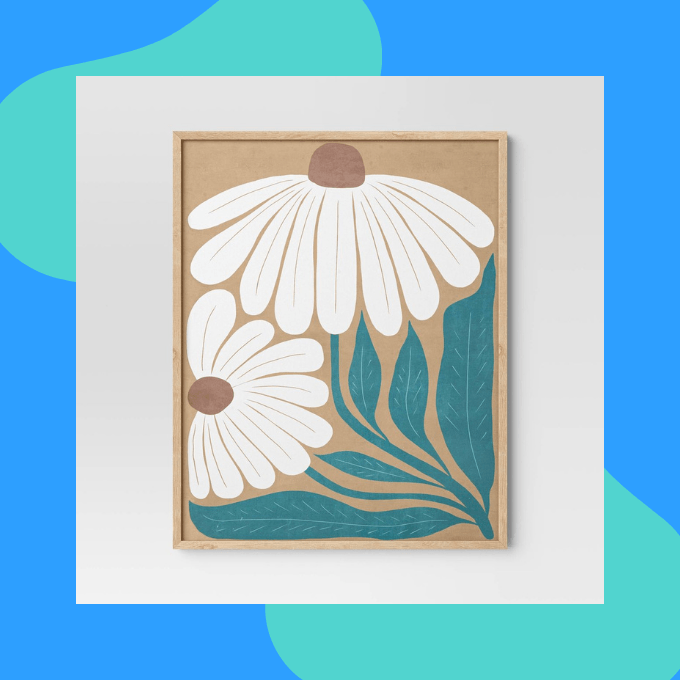 Daisy wal art