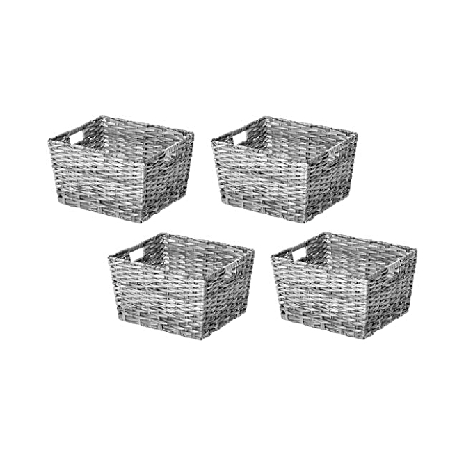 decorative woven storage baskets