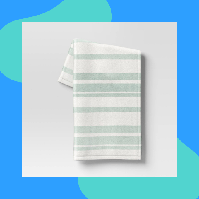 Striped throw blanket