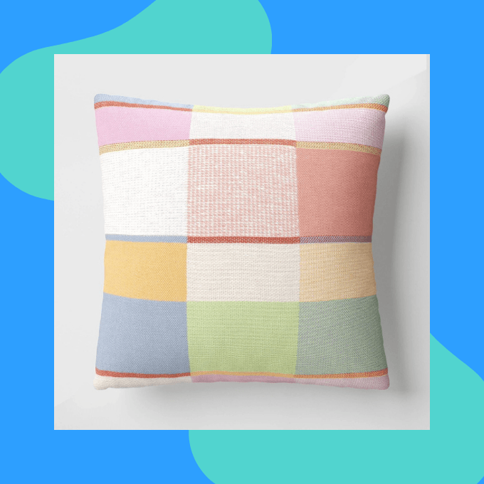 patchwork throw pillow
