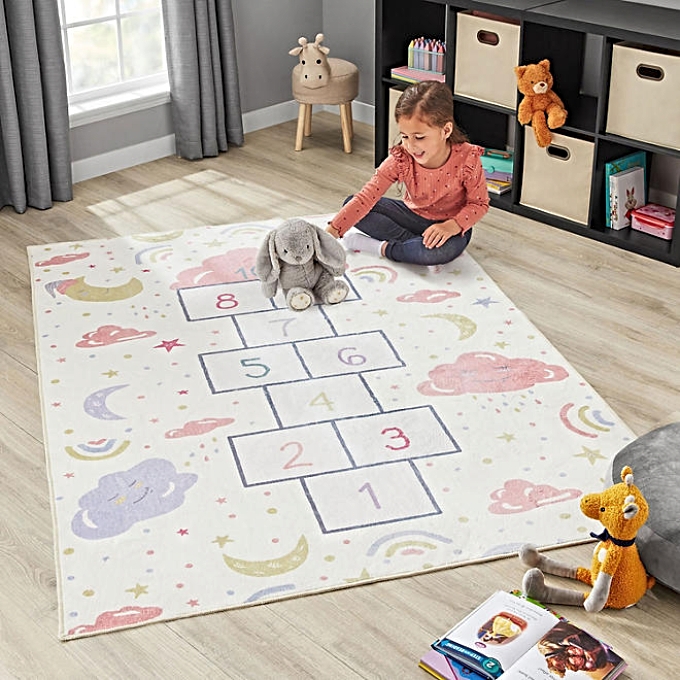 washable kids activity area rug