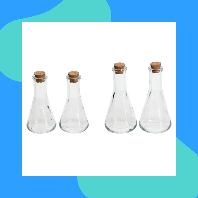 Glass laboratory flasks