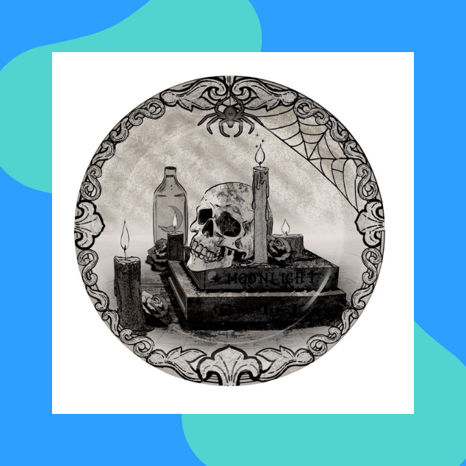 Spooky paper plates