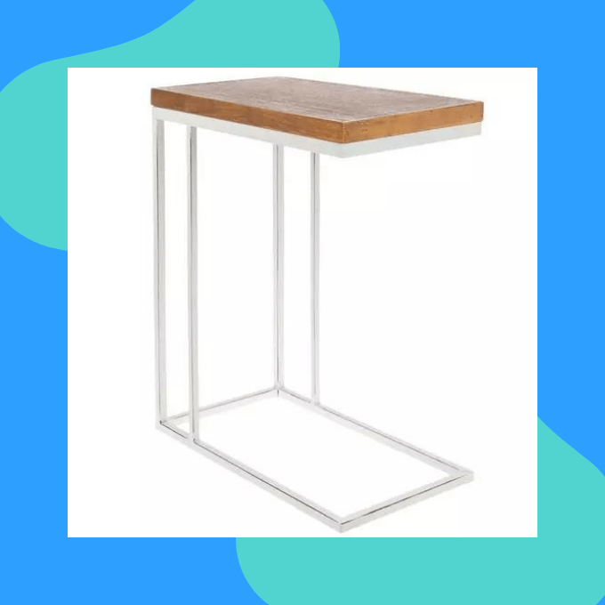 Wood side table