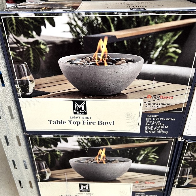 tabletop fire bowl
