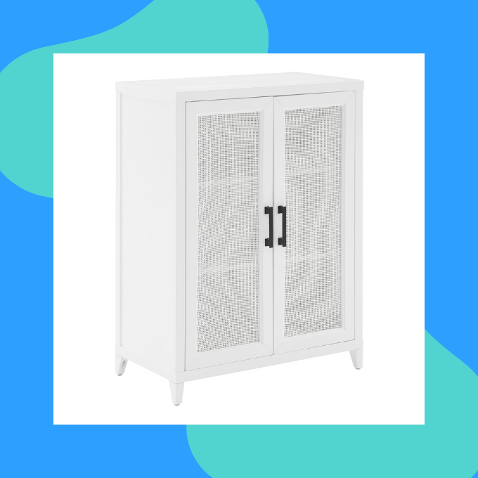 Rattan storage cabinet from World Market