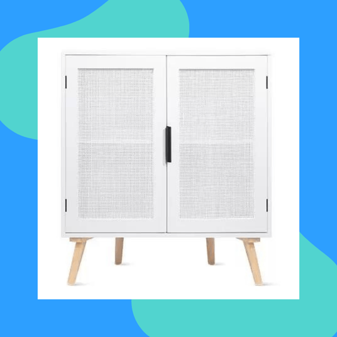 White accent cabinet from Aldi