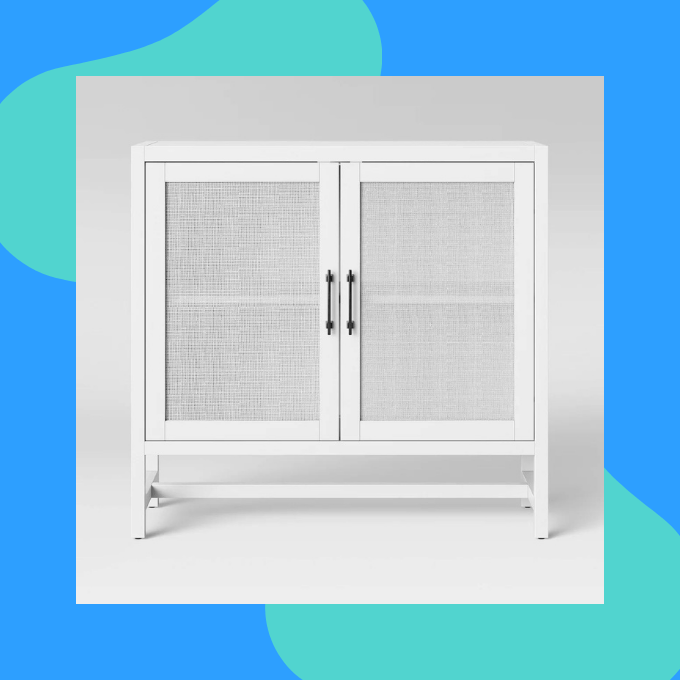 White 2-door cabinet from Target