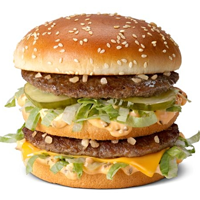 Big Mac on white background