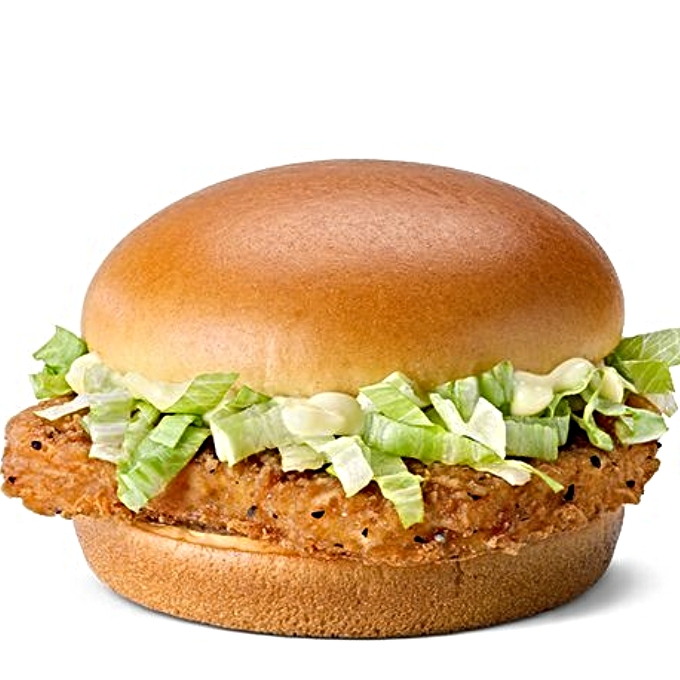 McChicken on white background