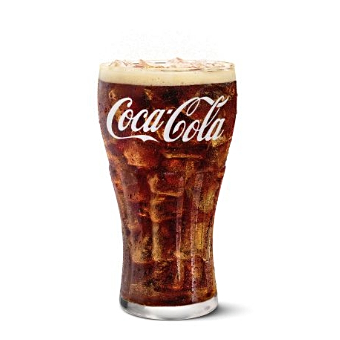 coca cola medium drink glass
