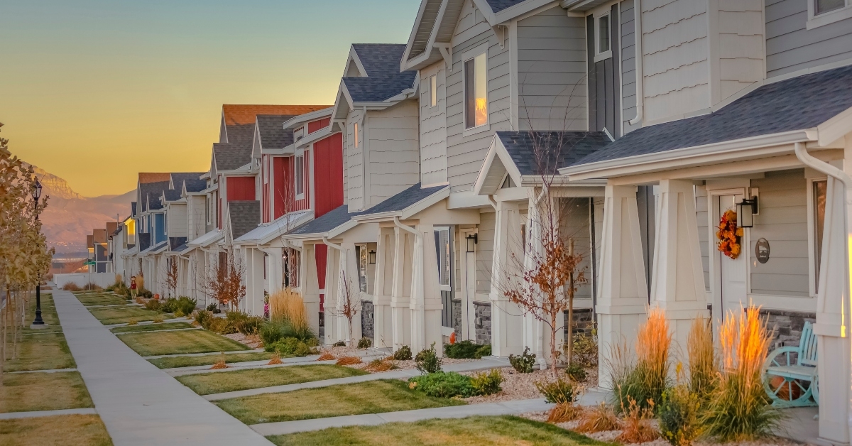 townhomes in a row