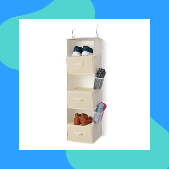 Hanging closet organizer