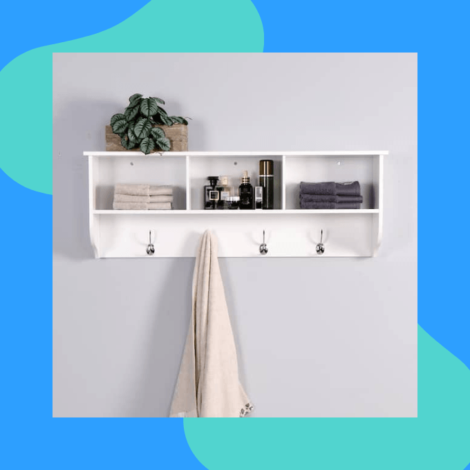 Mounted coat rack