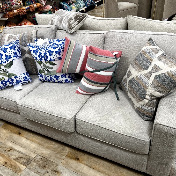 Gray 3-Seat Sofa