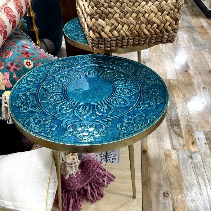 India World Traveler Collection Decorative Side Table