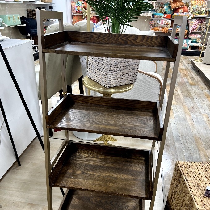 Tainoki Wood and Gold Shelf
