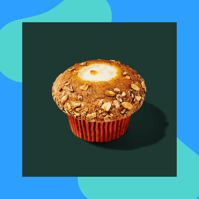 Pumpkin cream cheese muffin