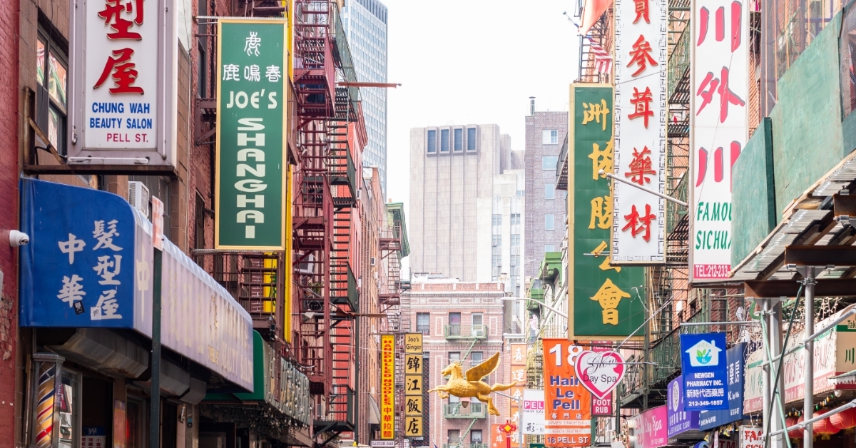 Chinatown Pell Street New York City
