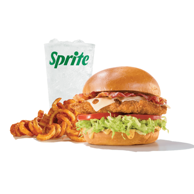 Chicken Bacon Swiss Sandwich Meal