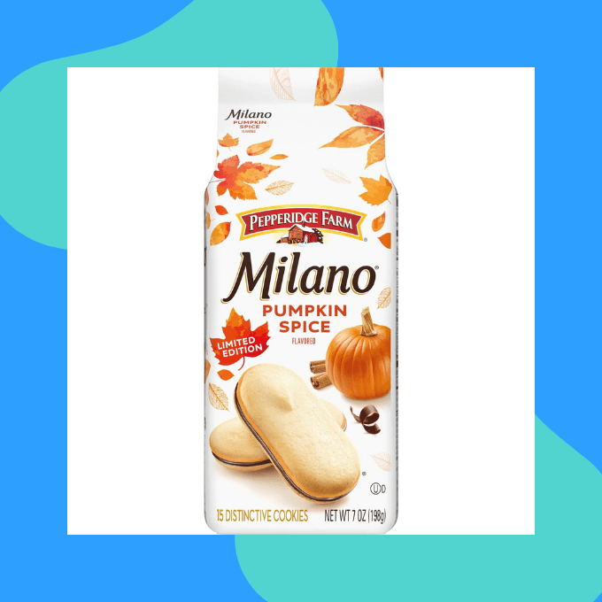 Pumpkin spice Milano cookies
