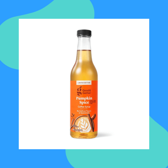 Pumpkin spice coffee syrup
