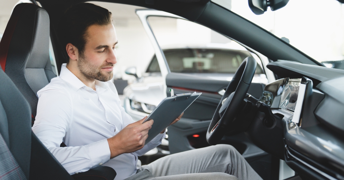 reading information about new car