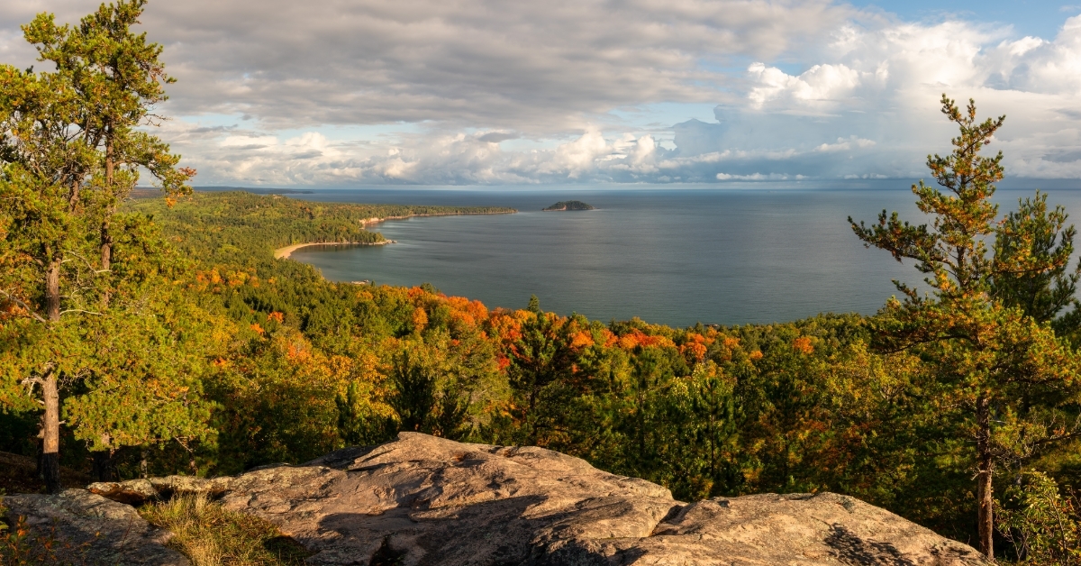 Lake Superior from Sugarloaf Mountain michigan