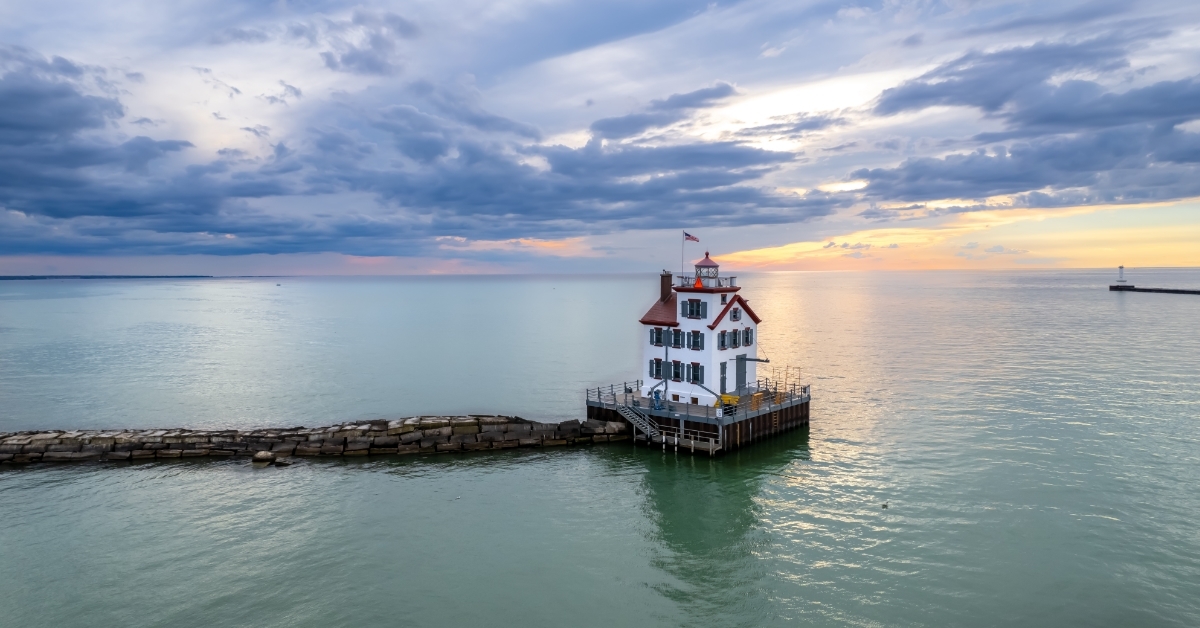 Lorain harbor lighthouse lake Erie