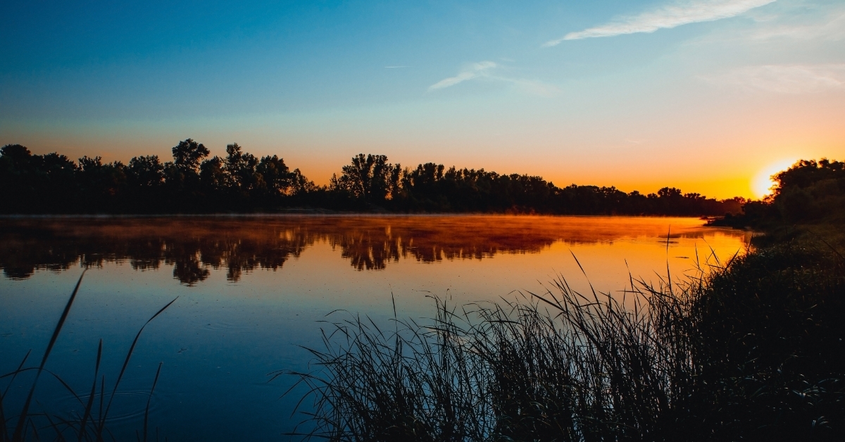 River Don Russia early morning sunrise