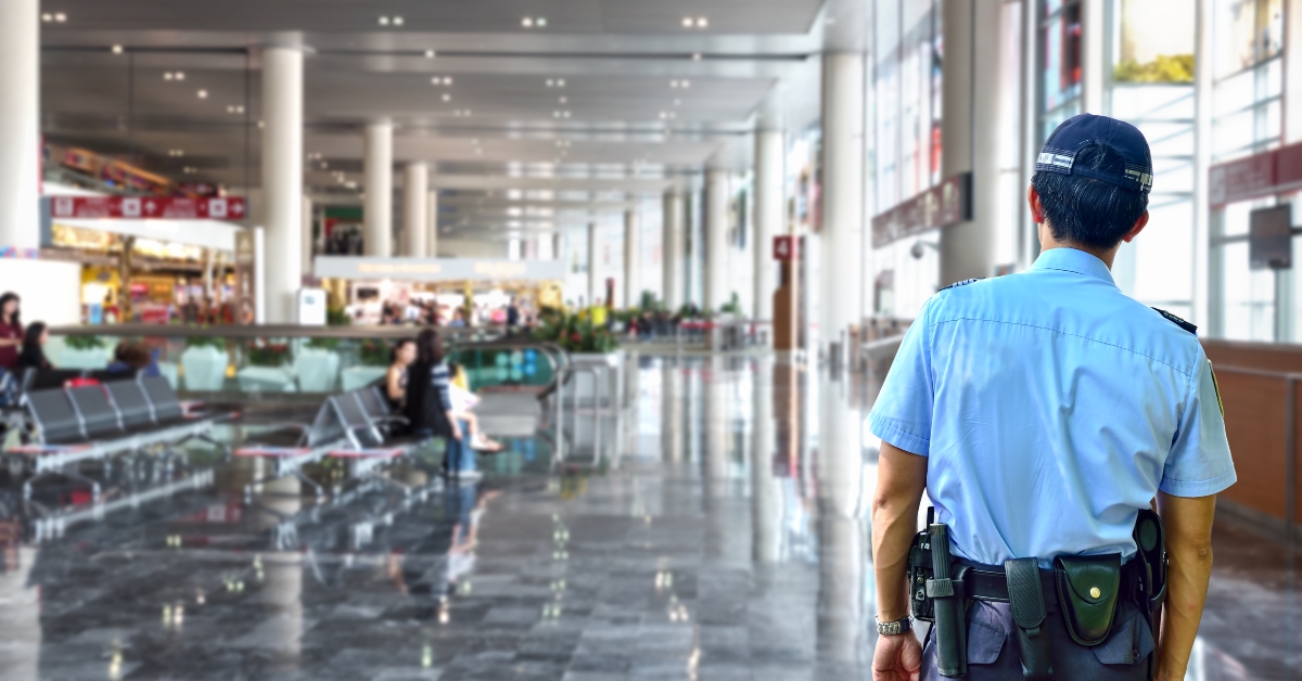 Security guard in airport