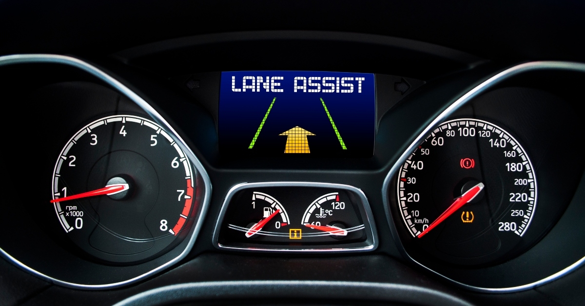 speedometer with display message