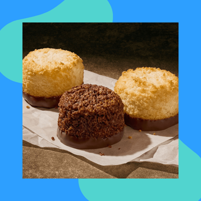 Chocolate coconut macaroons