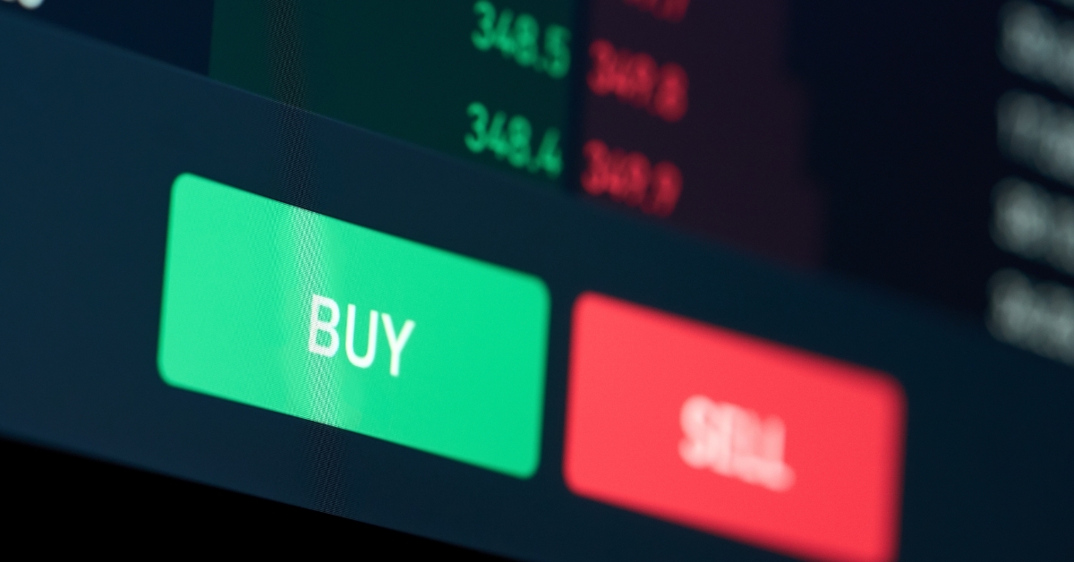 Buy or sell buttons concept