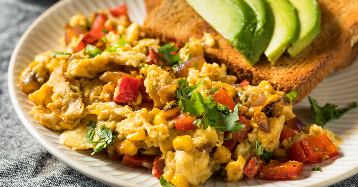 Homemade Organic Southwestern Egg Scramble