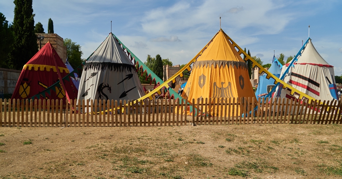 Renaissance fair tents