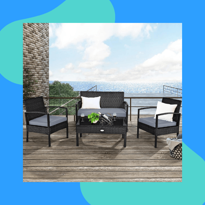Rattan patio furniture