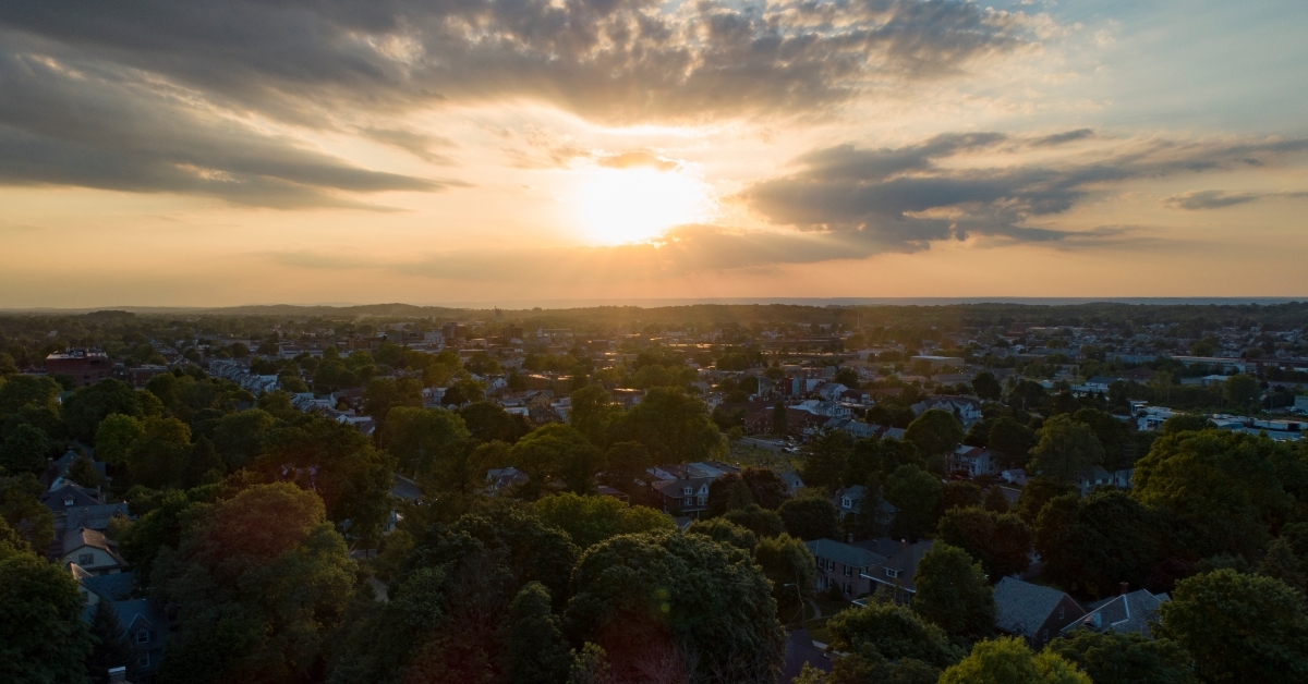 Lebanon Pennsylvania at Sunset