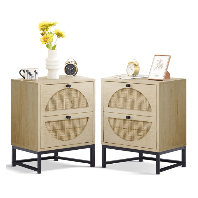 Rattan Nightstands set
