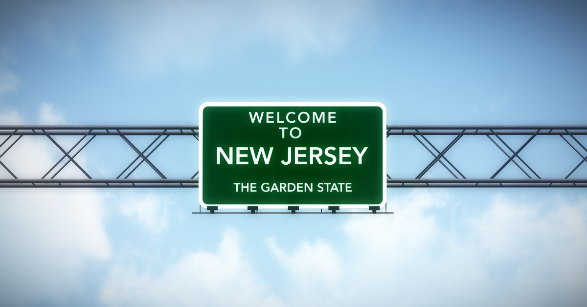 Welcome to New Jersey Highway Sign