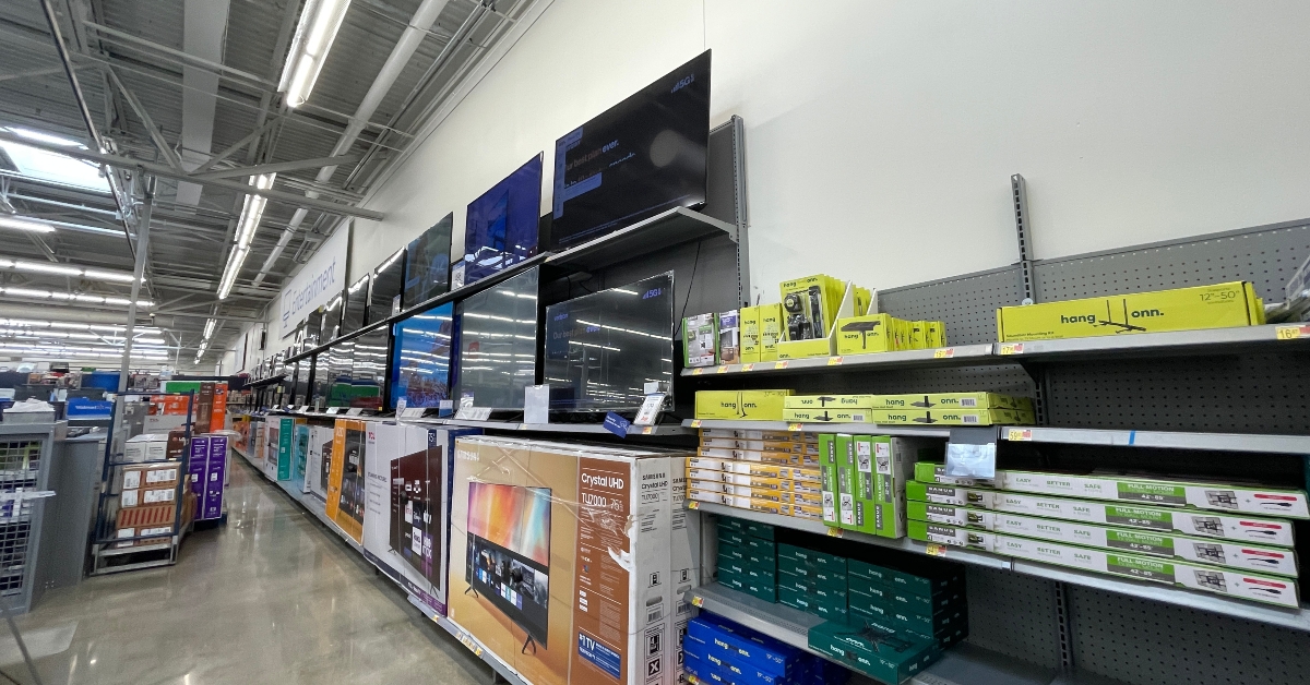 Walmart store interior