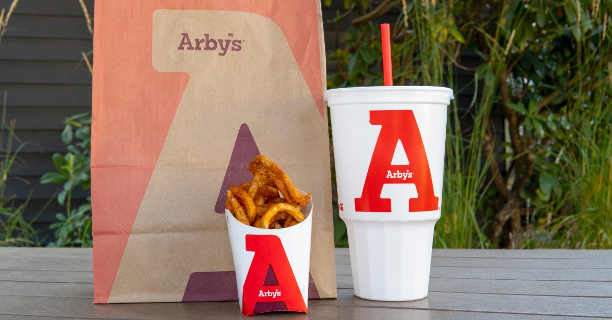 Arby's bag on table
