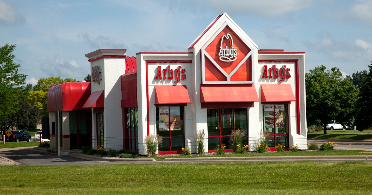 Sculptured Arby's Restaurant building